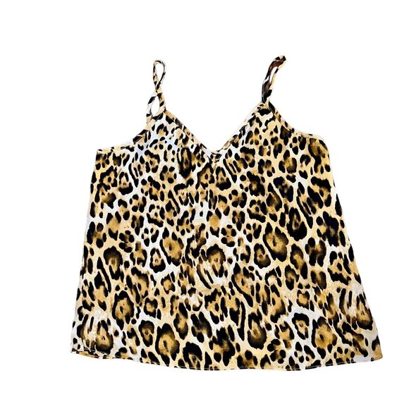 Abound Tops - Abound Animal Print V-Neck Sleeveless Camisole Tank Top Women's Size X-Small XS